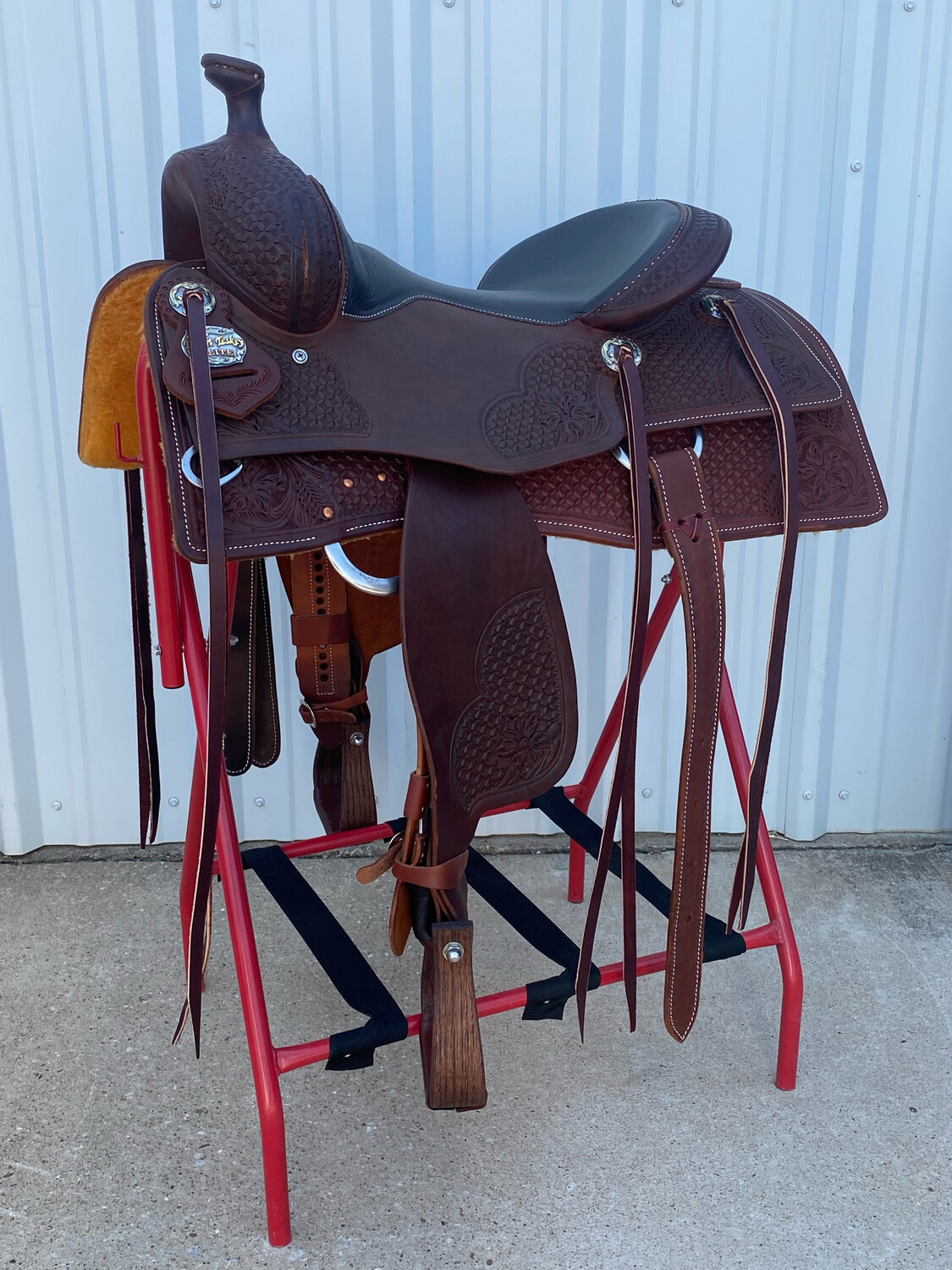 Robert Teskey Elite Cow Horse Saddle with 15 -inch Seat