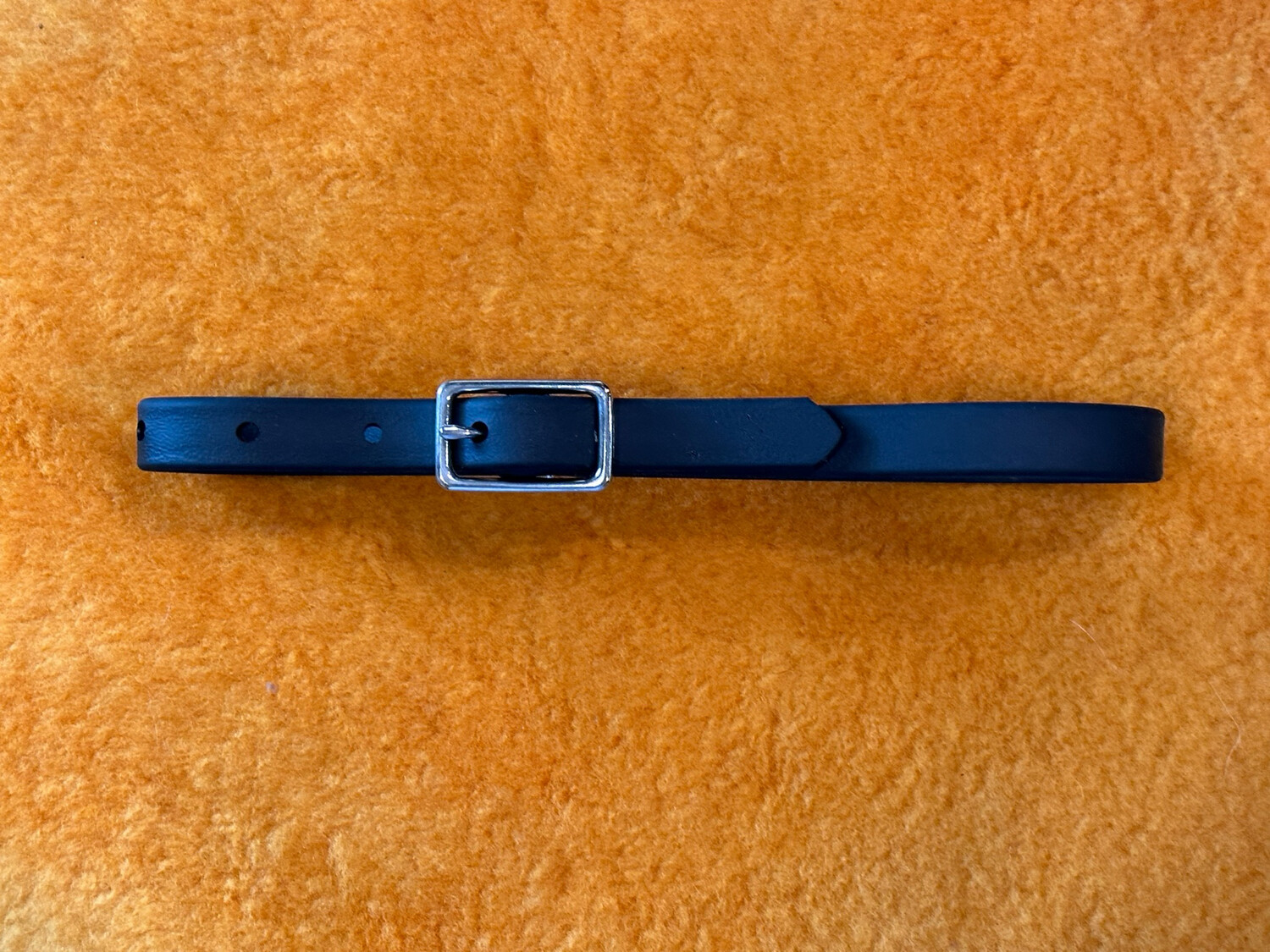 Slim Black BioThane Bit Hobble with Single Buckle