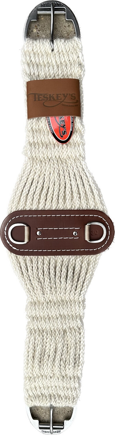 Teskey’s Mohair Roper Cinch with Stainless Steel Pro-Roller Buckles