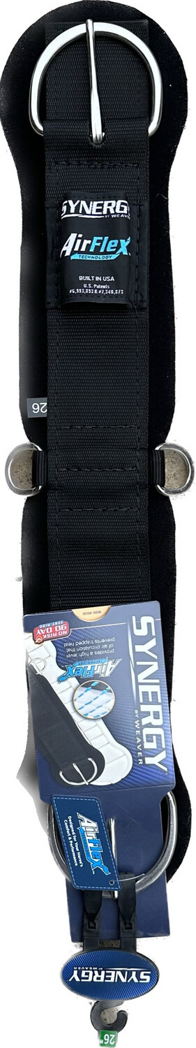 Synergy by Weaver Straight Western Cinch padded with White Cool Flex Foam