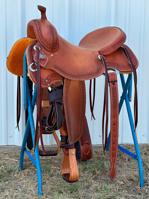 Stuart Rybak Cow Horse Saddle with a 16-inch Slick Out  Seat