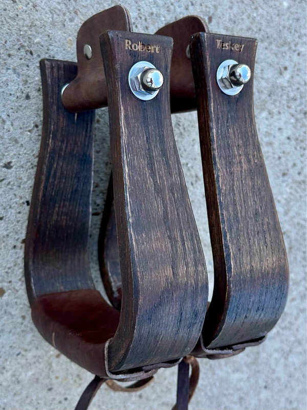 Bell Stirrups in Dark Oiled Finish