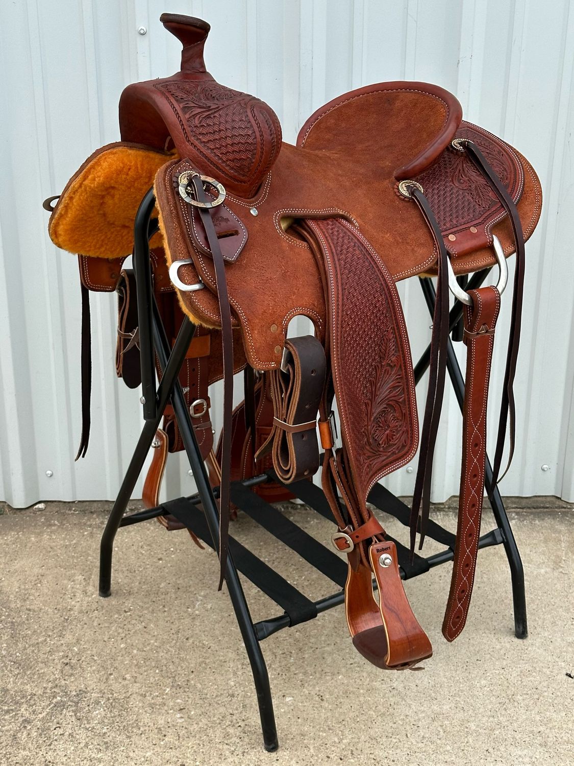 Robert Teskey Elite Ranch Roping Saddle 15 1/2- inch Seat