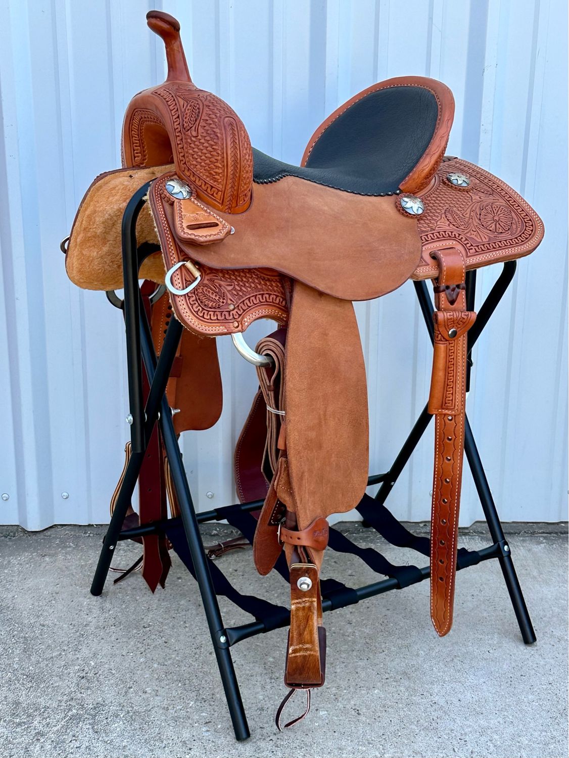 Robert Teskey Elite Barrel Racing Horse Saddle with a 15- inch Seat