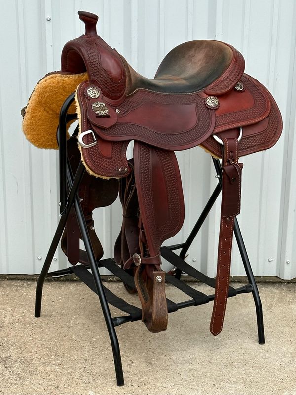 Stuart Rybak Coe Horse Saddle with a 16- inch Padded Seat