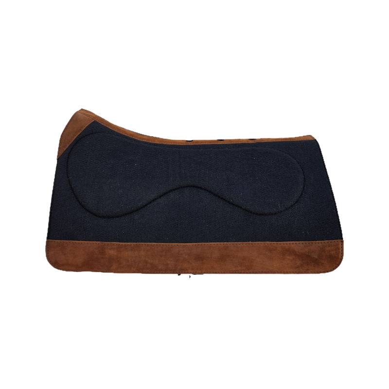 2 piece contoured black pad w/ air holes