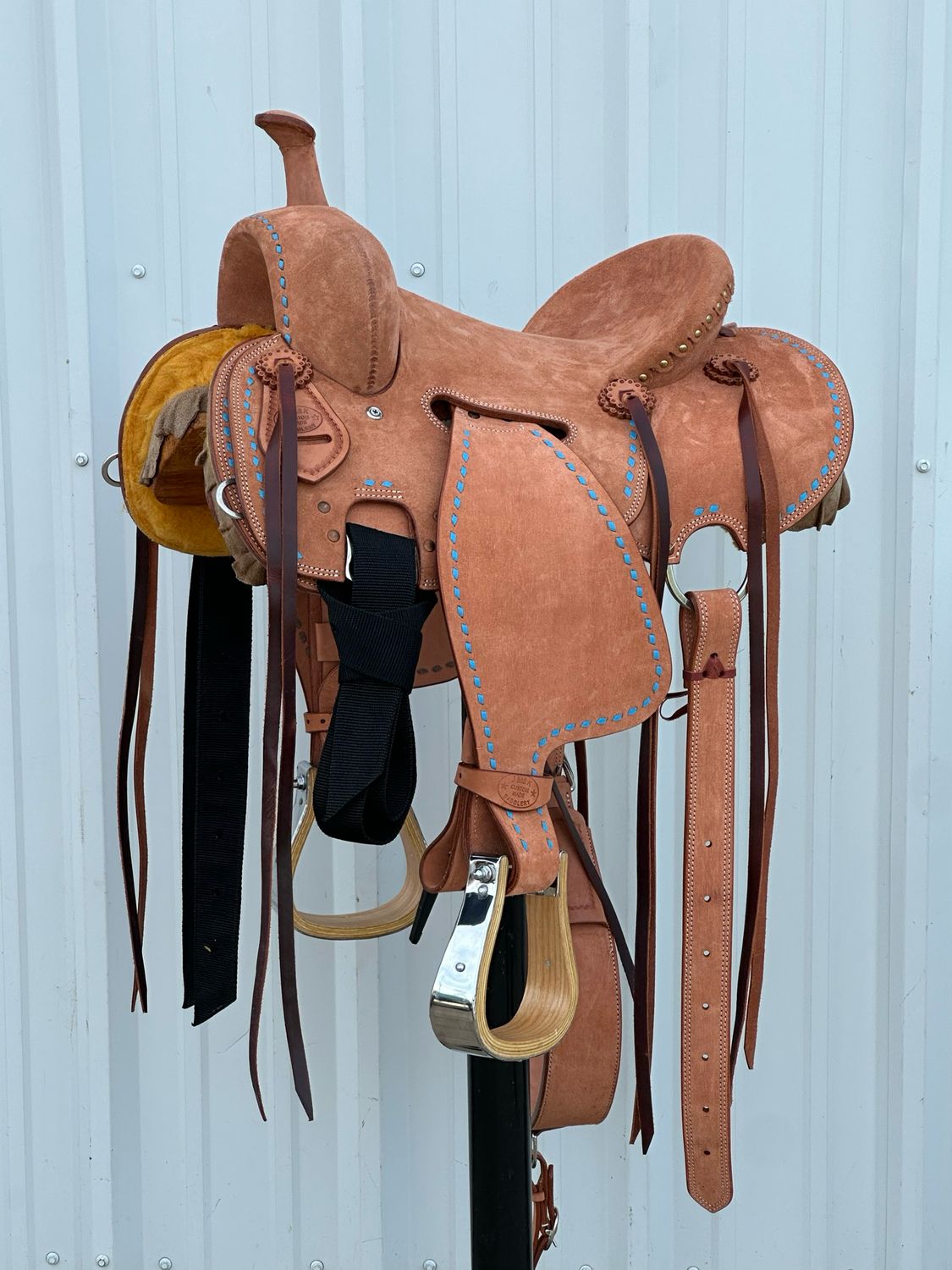 J Bar K Saddlery Strip  Down Seat Rig Ranch Cutting Horse Saddle with a 13- inch Rough Out Seat