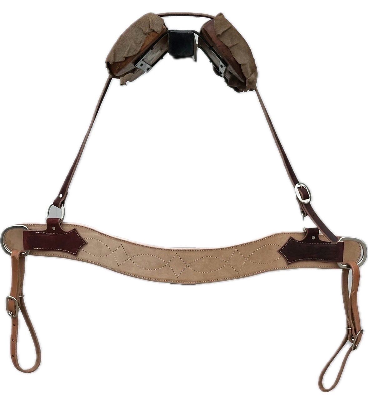 Tripping Collar with Wither Strap Stitched Light Finish