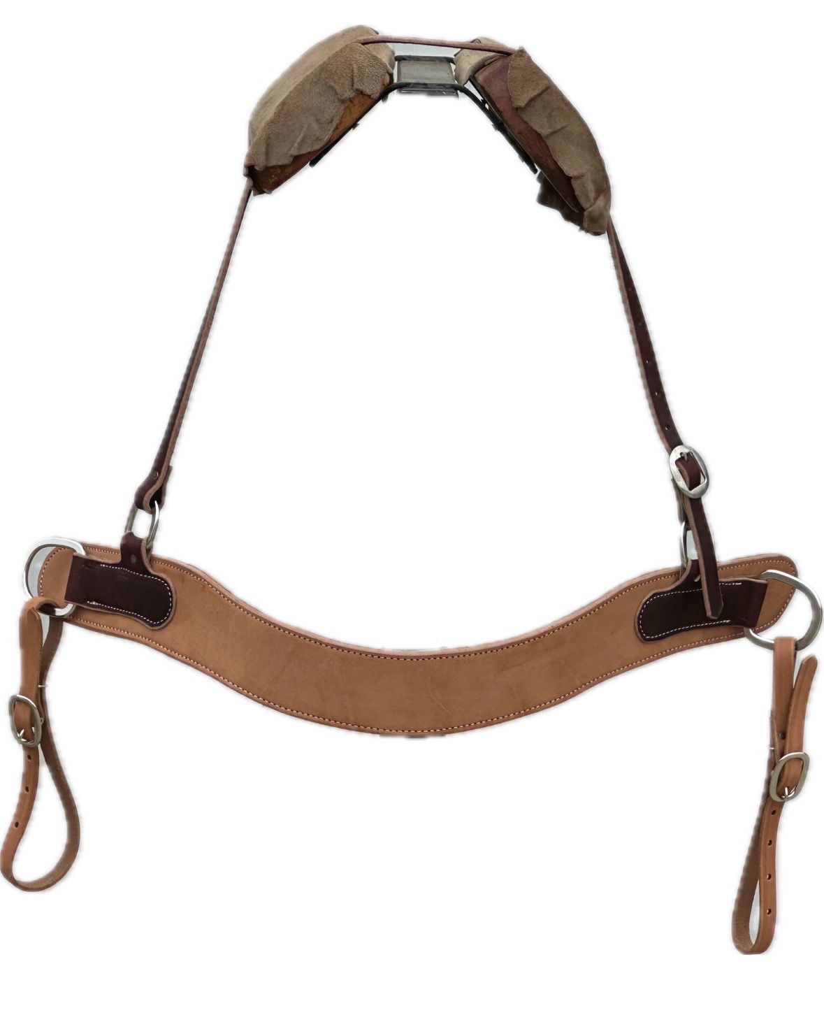 Tripping Collar with Wither Strap  Light Finish