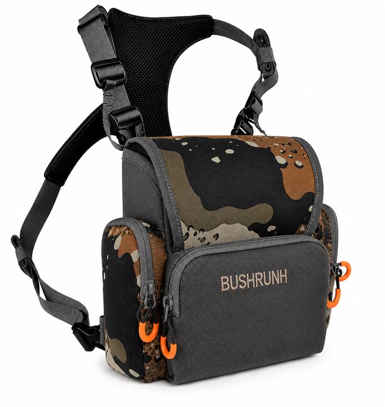RANGECORE CHEST PACK — Black/Camo (Binocular Bag)
