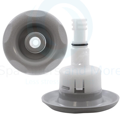 Cyclone Micro Icon, 3&quot; Directional Textured Scalloped | Gray