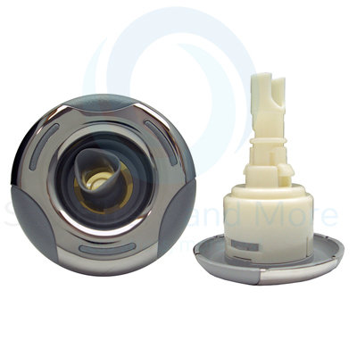 Roto 3&quot; Gray and Stainless Face Snap In | Artesian Spas
