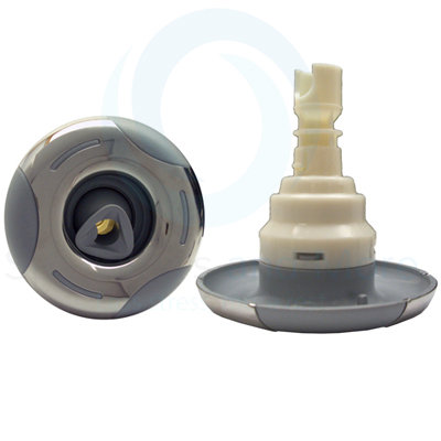 Roto 4.5&quot; Gray and Stainless Face Snap In | Artesian Spas