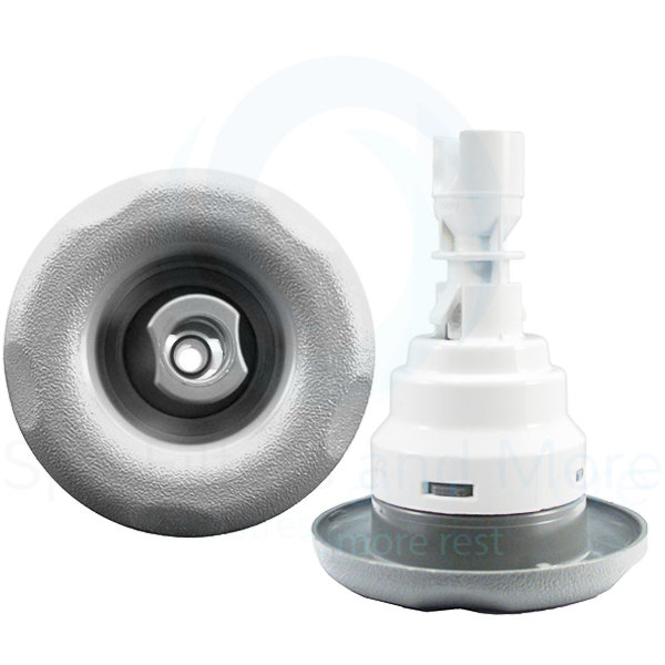 Poly Storm Directional Light Gray Textured Scalloped 3-3/8" Face Snap-In| Water Way