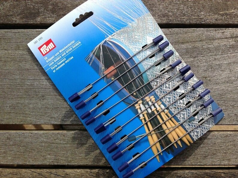 Stitch Holders for Bobbin Lace - Spring Type, pack of ten