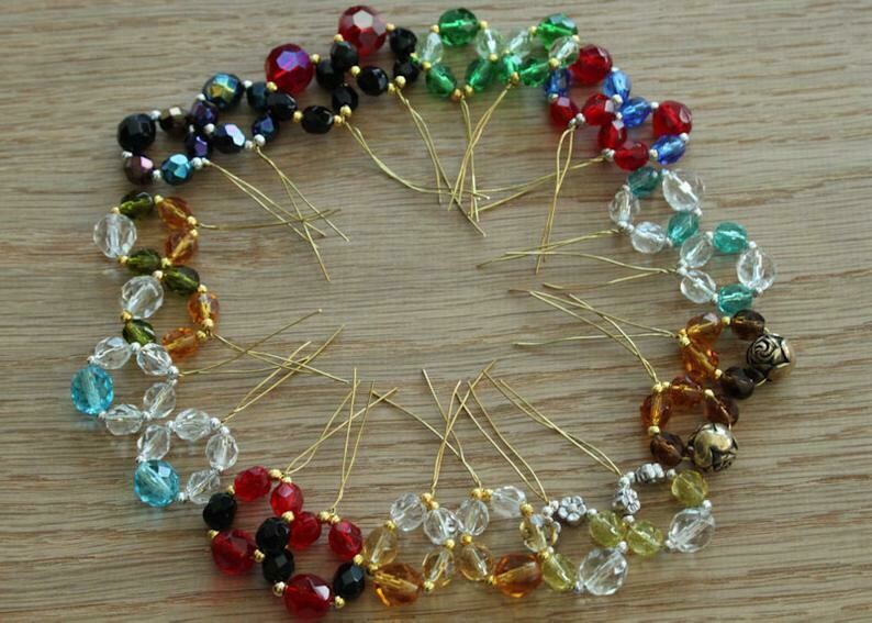 Spangles for Midland Lace Bobbins - twenty four pairs