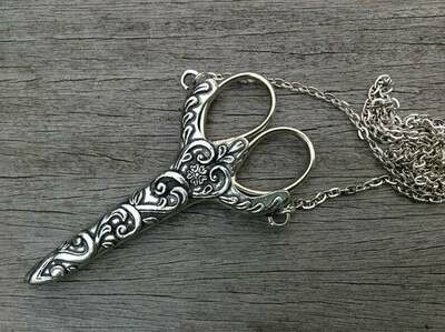 Scissors - Celtic Chatelaine with 3.5 Inch scissors for lacemaking and embroidery