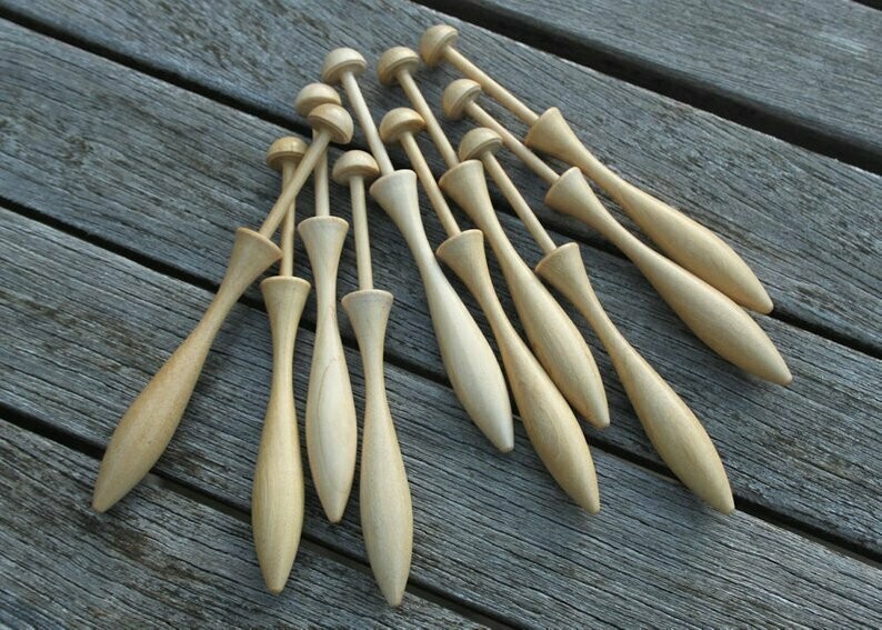 Danish Guatambu Lace Bobbins - Pack of ten