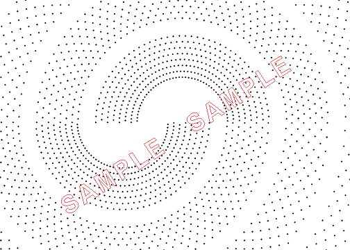 Plotadots, A3 Circular Spiral Grids - Set of Five Lace Design Grids
