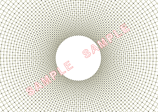 Plotadots, A3 Fixed Angle Circular Grids - Set of Four Background Lace Design Grids
