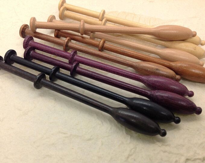 Binche Mixed Wood Lace Bobbins - Pack of ten (Mix 1)