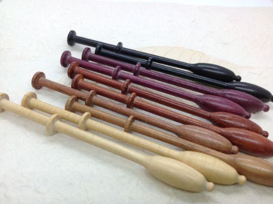 Binche Mixed Wood Lace Bobbins - Pack of ten (Mix 2)