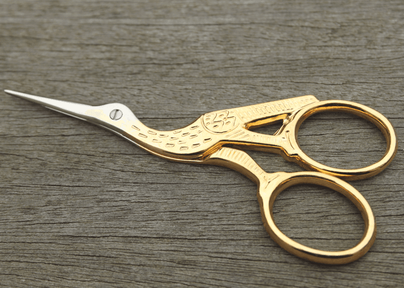 Scissors - Stork design Scissors for Lacemaking and Embroidery