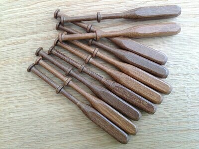 Square (Short) Brazilian Walnut (Ipe) Lace Bobbins - Pack of ten Square (Short) Brazilian Walnut (Ipe) Lace Bobbins - Pack of ten