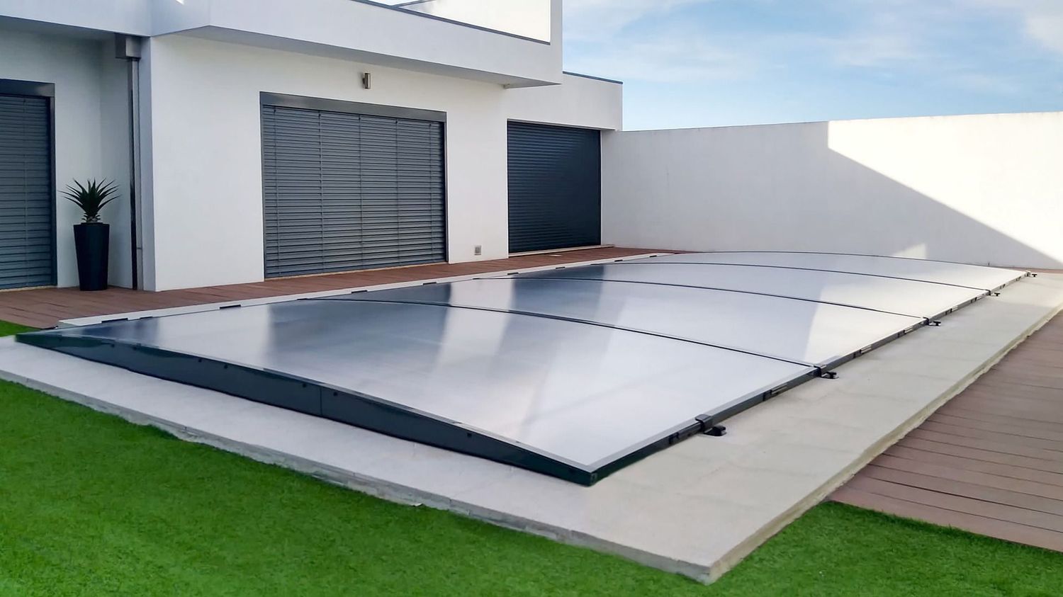 Copertura amovibile per piscina 3x6 metri -  Alba