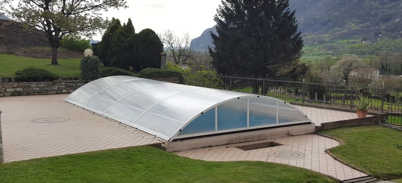 Copertura amovibile per piscine da 4x8 metri -  Aurora