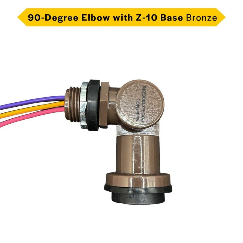 TruBlu 90-Degree Elbow with Z-10 Base Bronze Accessory (outdoor)