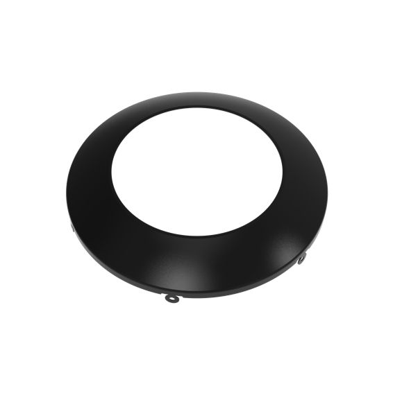 Surface Mount Downlight 4in Round Trim Black