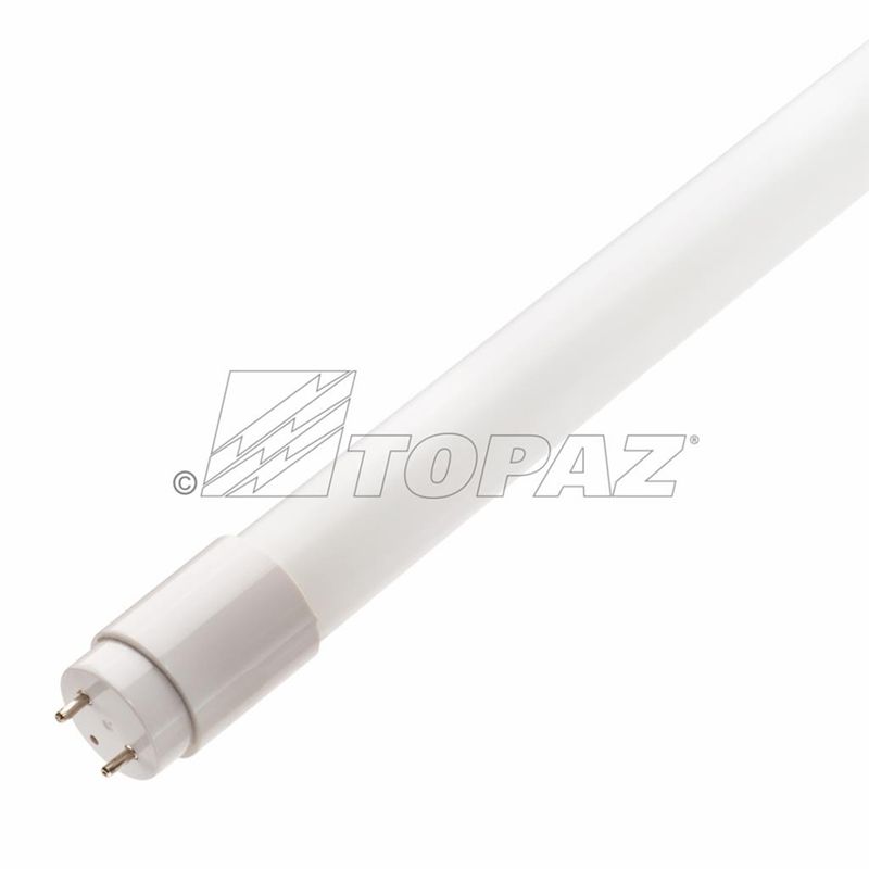 Topaz LED T8 48in Linear Tube Type A Direct 3500K 13W 1950lm Med Bi-pin G13 PET Coated Glass Topaz LED T8 48in Linear Tube Type A Direct 3500K 13W 1950lm Med Bi-pin G13 PET Coated Glass