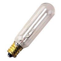 T7 Incandescent Tube 15W 2700K Candelabra Base 130V Clear Dimmable