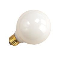 Incandescent Decorative White Globe G25 Bulb Medium (E26) Base 40W C-9 Filament Dimmable