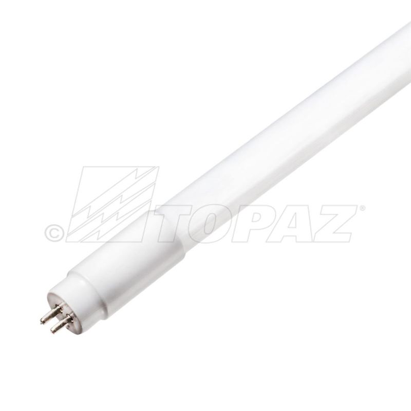 Topaz LED T5 48in Linear Tube Type A Direct 13W 3500K HE (FP28) PET Coated 1700lm Mini Bi-Pin Topaz LED T5 48in Linear Tube Type A Direct 13W 3500K HE (FP28) PET Coated 1700lm Mini Bi-Pin