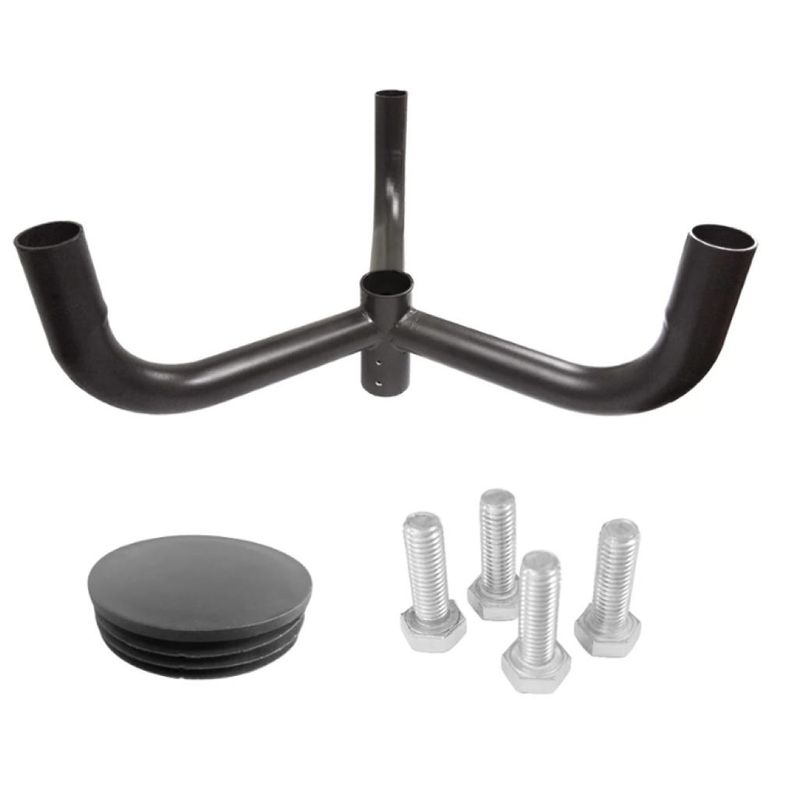Triple Tenon 120 Degree for Square and Round Steel Poles can be Adjusted Horizontially (Round Pole Requires Tenon Top Mount sold separately) MAX EPA: 1.5 Triple Tenon 120 Degree for Square and Round Steel Poles can be Adjusted Horizontially (Round Pole Requires Tenon Top Mount sold separately) MAX EPA: 1.5