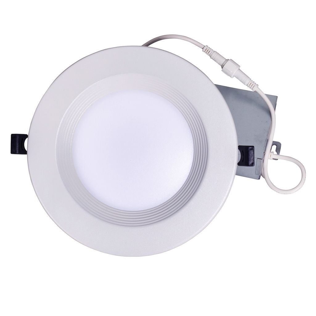 Topaz 6in Canless Slim Fit Deep Baffle Regress Downlight 16W Color Select 27-30-35-40-50K 1200lm 90 CRI Spring Clips