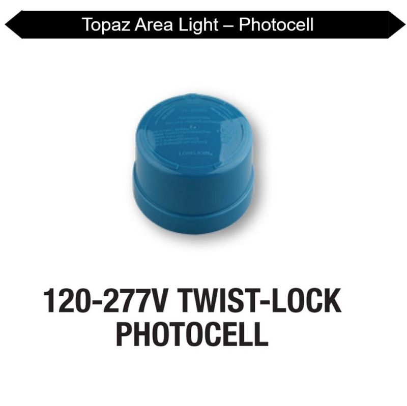 Topaz Twist Lock Photocell Blue 120-277 for outdoor Area Lights and Floods