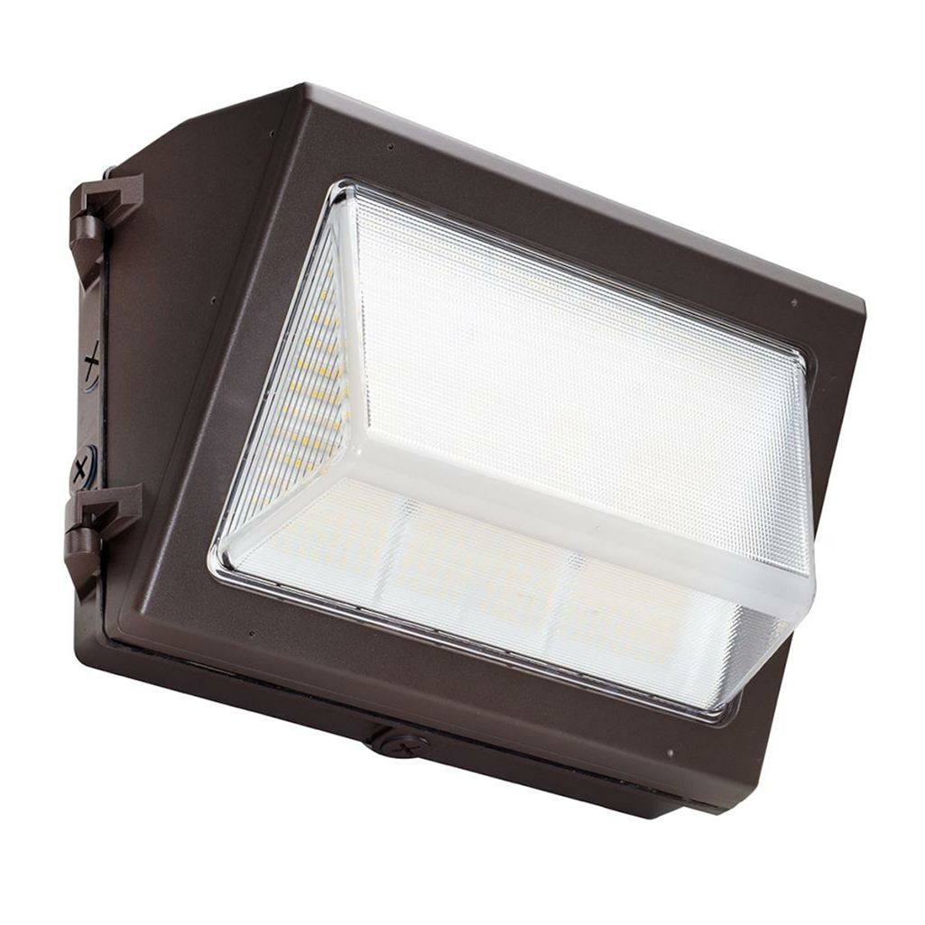 Topaz LED Economical Wallpack 60W 5000K 7500lm Bronze 0-10V with Photocell