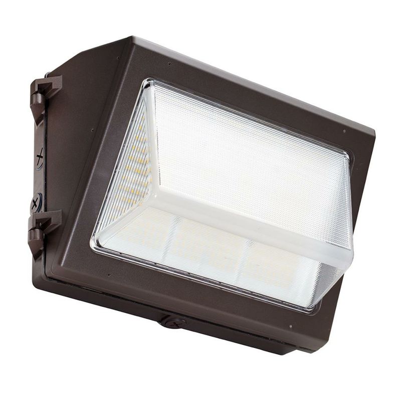 Topaz LED Economical Wallpack 60W 5000K 7500lm Bronze 0-10V with Photocell