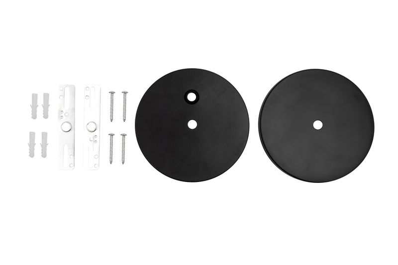 Topaz Canopy Drop Ceiling Surface Mount Kit with 12FT Power Cord for LSA Black Architectural Strip