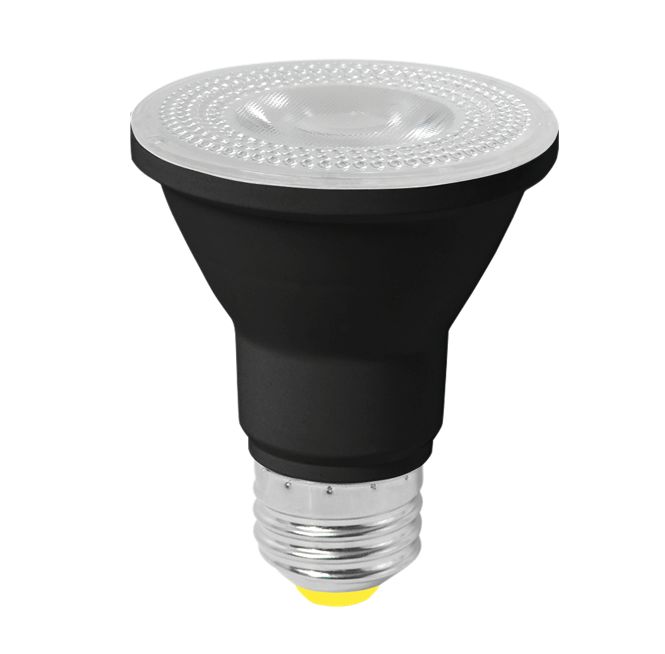 LED PAR20 Flood 6.5W 2700K 40Deg Dimmable 90+ CRI 550 Lumen Black Housing T20 T24 JA8-2019 (Performance Series)