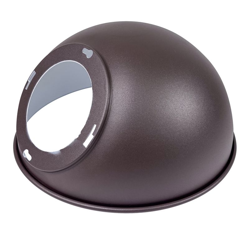 Topaz Angled Dome Reflector Matte Bronze for Gooseneck Wall Mount Fixture