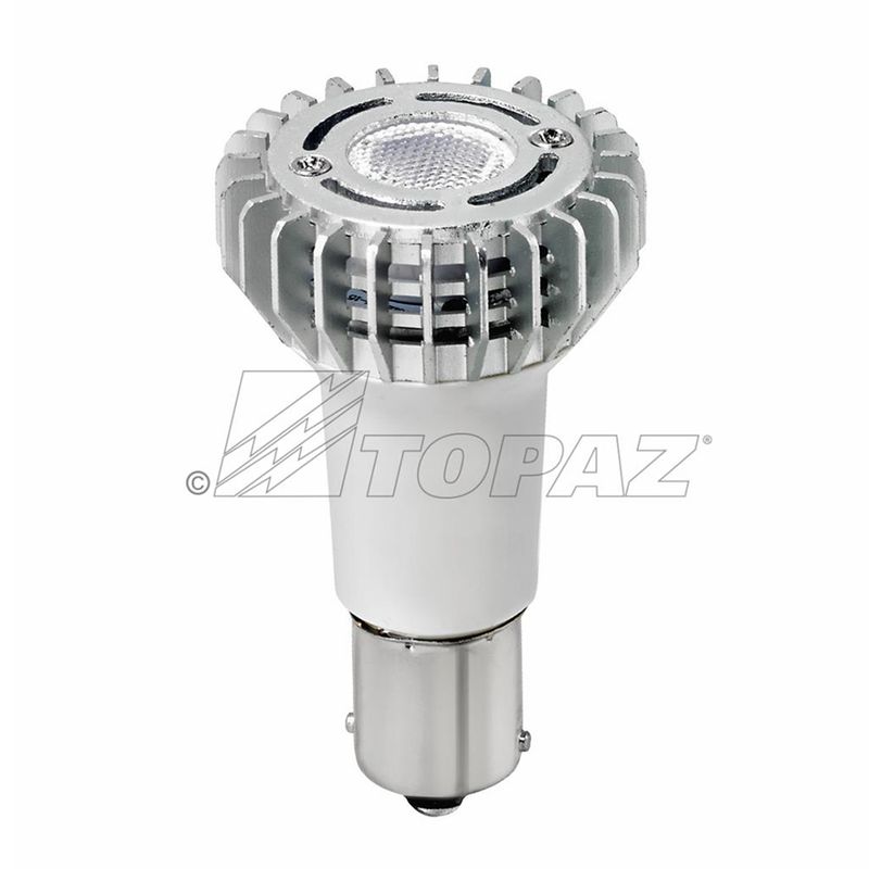 Topaz LED 3W(20) R12 Narrow Flood Elevator Lamp BA15S Base 12V 3000K