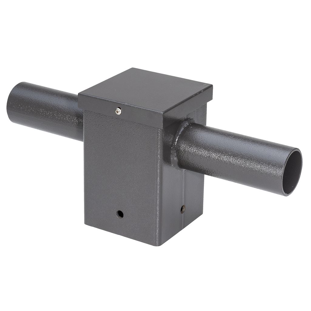 Topaz Tenon Square Pole 2 Fixture Adapter Bronze 4in Pole to 2-3/8in Round for 2 Fixture Mounts