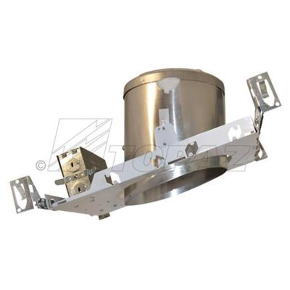 Topaz New Construction Slope Housing-Can 6in Line Voltage IC Rated and AT Rated (airtight) 120V E26 Socket (sold in Multiples of 6) Topaz New Construction Slope Housing-Can 6in Line Voltage IC Rated and AT Rated (airtight) 120V E26 Socket (sold in Multiples of 6)