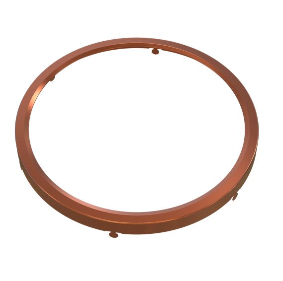Surface Mount Disk 9in Round Trim Brushed Copper