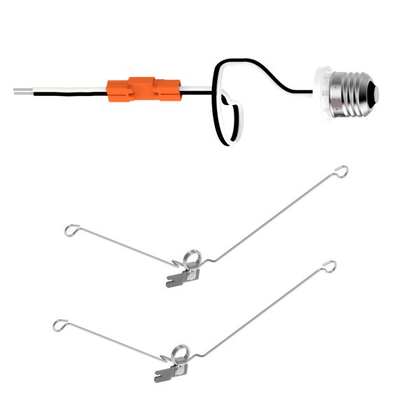 Surface Mount Downlight 6in and 8in E26 Adapter Mounting Kit with Torsion Springs