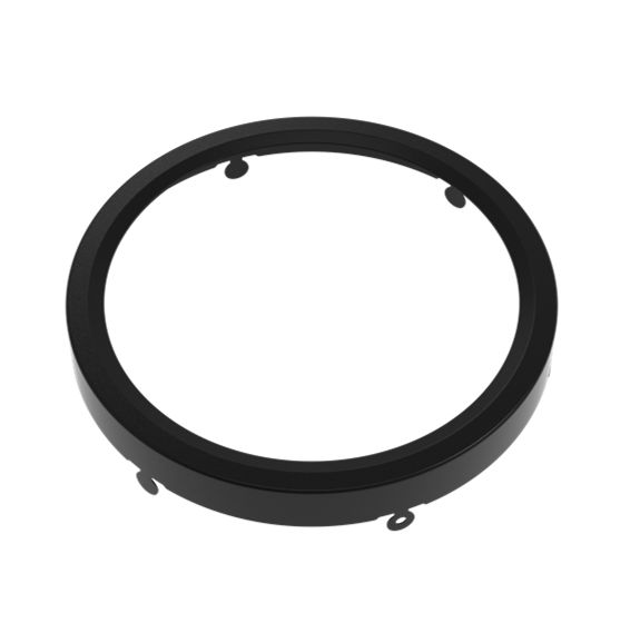 Surface Mount Disk 5.5in Round Trim Black